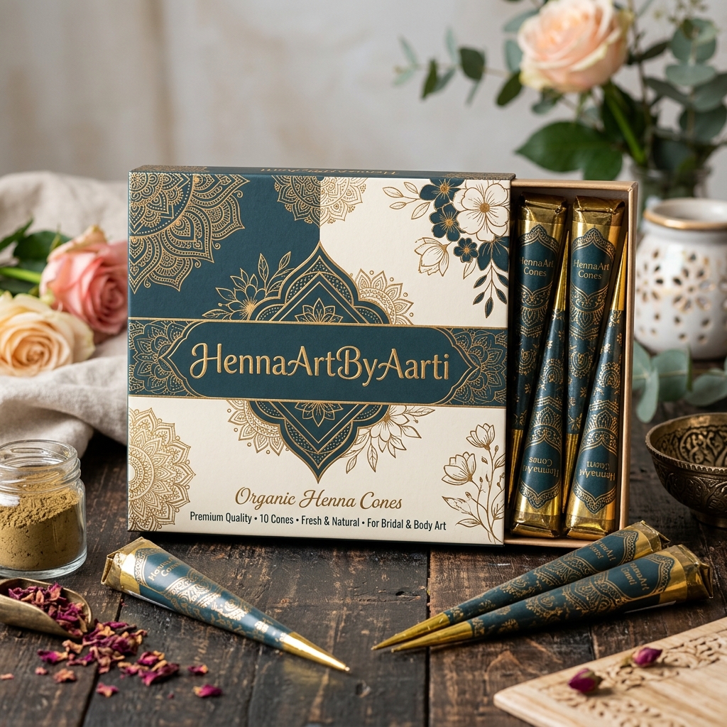 Organic Henna Cones (Pack of 5)